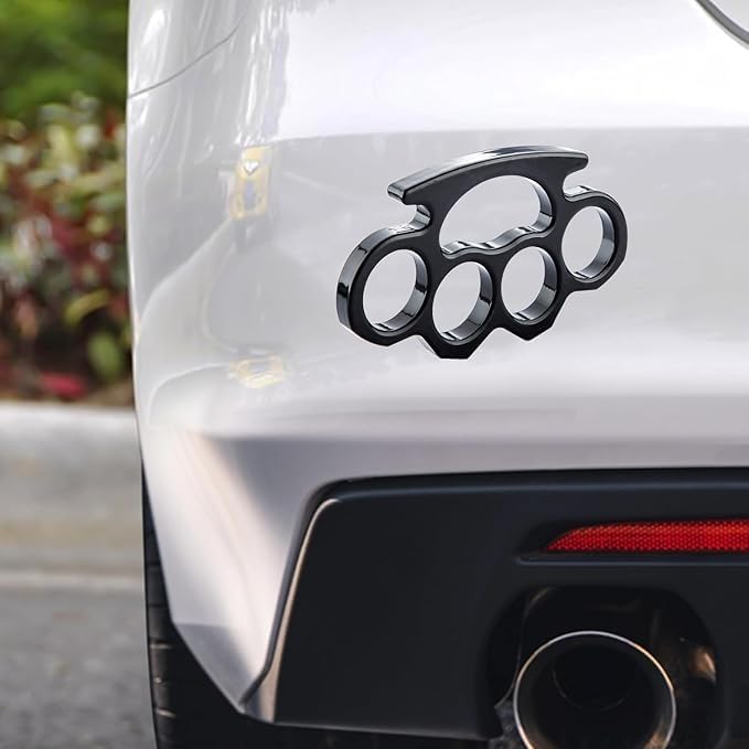 Generic 3D Printed Vinyl Sticker Knuckles Black (2Pcs)