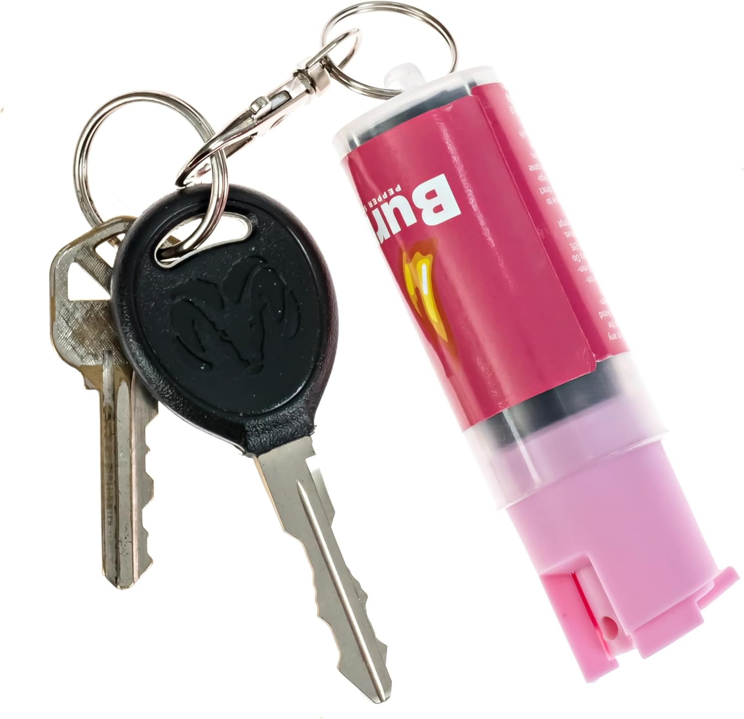 Burn Pepper Spray Keychain Self Defense for Women & Men, 1/2oz Compact Mini OC Spray with Twist Top, Clip, Police Grade, 12 FT Range, Personal Protection for Purse, Backpack, Home & Everyday Carry