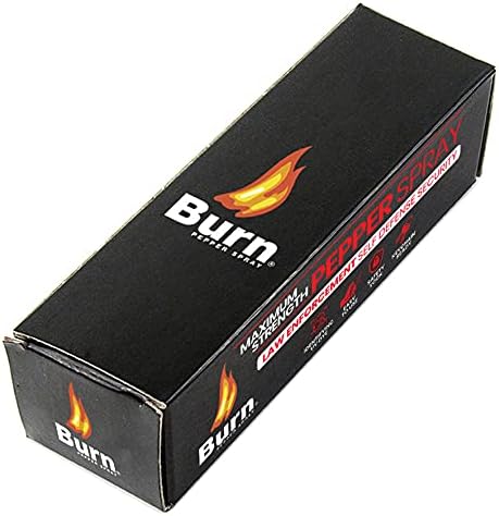 Burn Pepper Spray Keychain Self Defense for Women & Men, 1/2oz Compact Mini OC Spray with Twist Top, Clip, Police Grade, 12 FT Range, Personal Protection for Purse, Backpack, Home & Everyday Carry