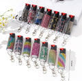 3-Pack 20ml Bling Pepper Spray Keychain for Women – Decorative Acrylic Design, Snap-Clip Carry, Twist Safety Lock (1.33% OC Formula)